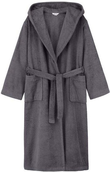 hessnatur Langer Bademantel Relaxed aus reiner Bio-Baumwolle
