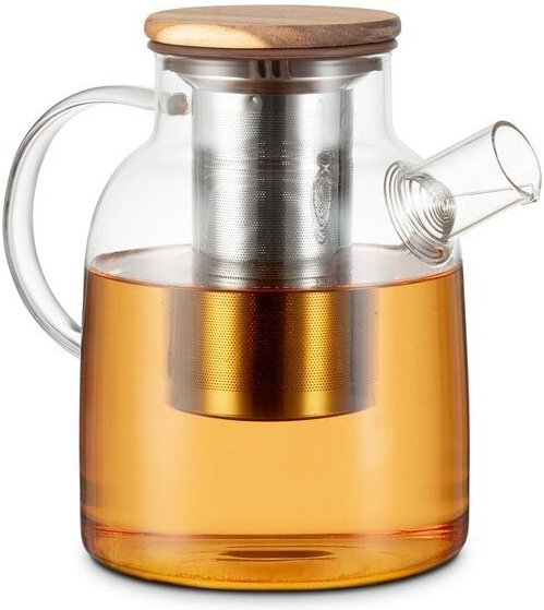 Econovo Teekanne aus Glas 0,75L & 1,5L