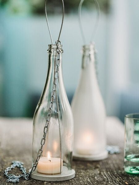 MaBe hängeWINDLICHT® aus der Sektflasche - witzige & nachhaltige Geschenkidee