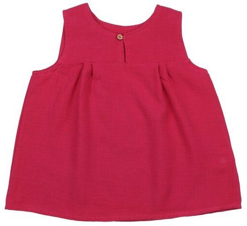 Kleinkinder Blusentop GOTS-zertifiziert aus Bio-Baumwolle rot – luftiges Sommertop von Walkiddy