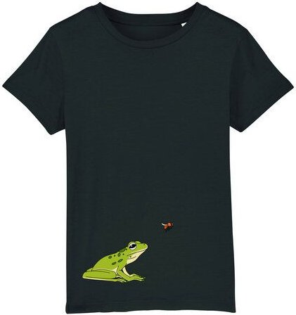 Spangeltangel Kinder-T-Shirt "Frosch", Biobaumwolle, bedruckt