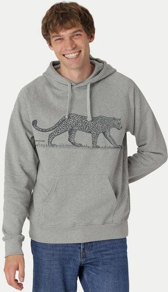 Peaces.bio - handbedruckte Biomode Bio-Herren-Kapuzensweater Leopard