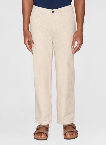 KnowledgeCotton Apparel Herren Hose "FLINT wide slub yarn pants" von Knowledge Cotton Apparel - VEGAN