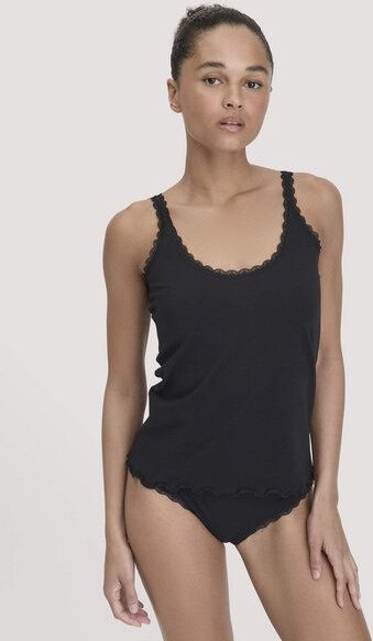 hessnatur Tanktop COTTON FEELING LACE aus Bio-Baumwolle