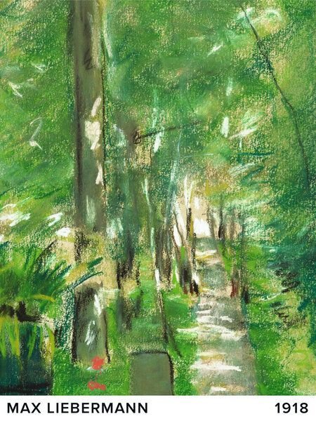 Photocircle Poster / Leinwandbild / Kunst - Max Liebermann: Birkenallee im Wannseegarten