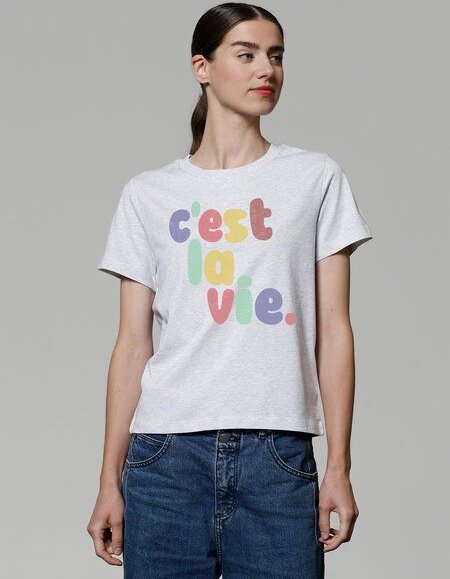 watapparel T-Shirt Frauen c'est la vie