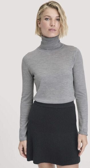 hessnatur Strick Rollkragen Pullover Slim aus reiner Bio-Merinowolle
