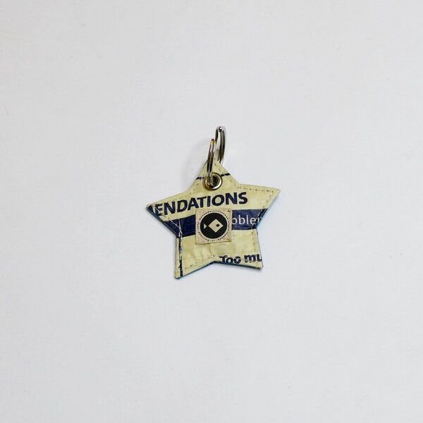 REFISHED fair fashion Schlüsselring 'KEY RING' - upcycelte Zementsäcke