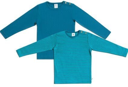 Leela Cotton Kinder Unisex Langarmshirt Set