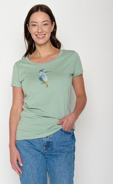 GREENBOMB Bird Look Loves - Sportliches T-Shirt aus Bio-Baumwolle / hochwertiger Print / GOTS / Fair & Vegan
