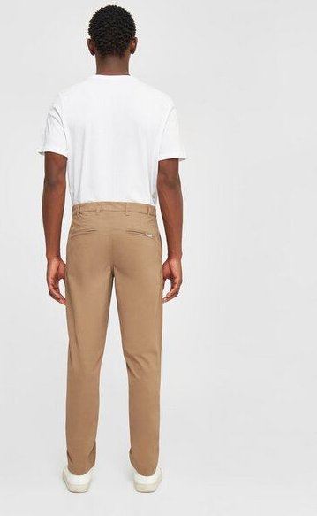 KnowledgeCotton Apparel Chinohose - LUCA Slim Fit chino pant - mit Bio-Baumwolle