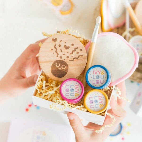 Ivy & Loulou Bio Make-Up mit Glitzer Geschenkeset