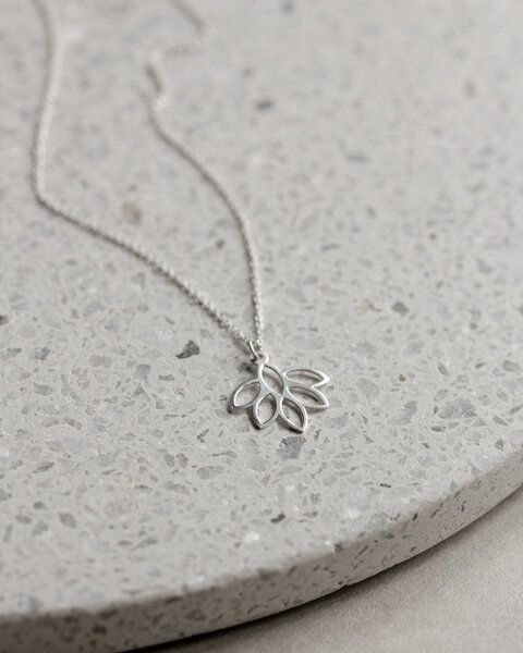 lille mus Kette 'Blütenblätter' 925 Silber / vergoldet