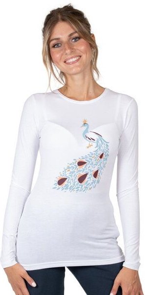 CORA happywear Damen T-Shirt aus Eukalyptus Faser "Matri" | Pfau