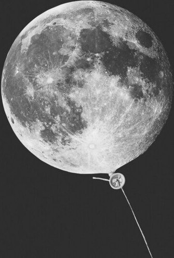 Photocircle Wandbild / Kunstdruck / Poster / Leinwand - Moon Balloon