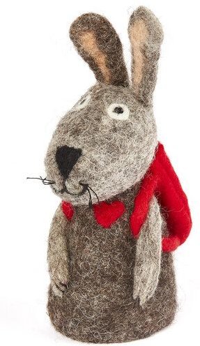 short'n'pietz Hase mit Rucksack als Filz Eierwärmer