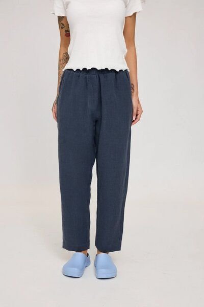 Mazine Hose - Straight Leg Linen Pants - aus 100% Leinen