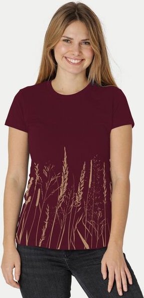 Peaces.bio - handbedruckte Biomode Damen Fit T-Shirt Gräservielfalt