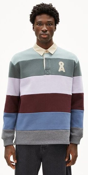 ARMEDANGELS AADRU LS RUGBY FLEECE Herren Sweatshirts aus Bio-Baumwolle