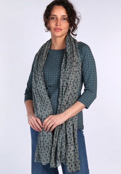 Lykka du Nord Tuch aus 100% Bio-Baumwolle - Geflo Geo Flower