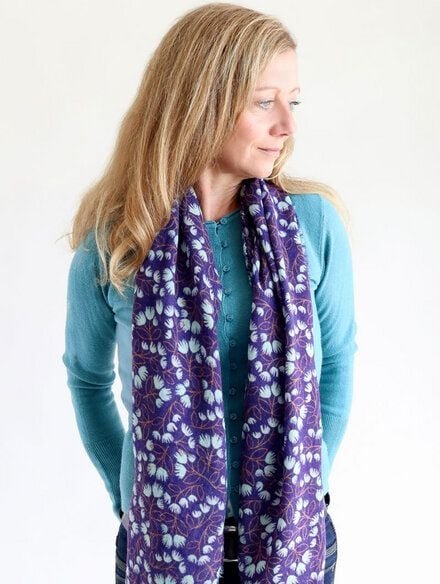 Djian Schal aus Merino-Wolle – BLOSSOM – mulesingfrei