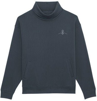 Greener Sweatshirt Übergröße Schornsteinkragen Lupinus