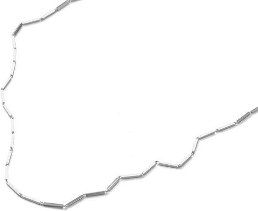 Jonathan Radetz Jewellery Kette Endless, fine, raw, snake, finecube, fine square, flow, endlos, Länge 120cm, Silber 925,...