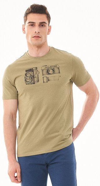 ORGANICATION T-Shirt aus Bio-Baumwolle mit Kamera-Print