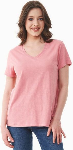 ORGANICATION Damen Basic T-Shirt aus Bio-Baumwolle mit V-Ausschnitt
