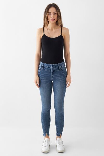 Damen Jeans SUN UP Powerstretch Design Details DAWN Bio-Baumwolle