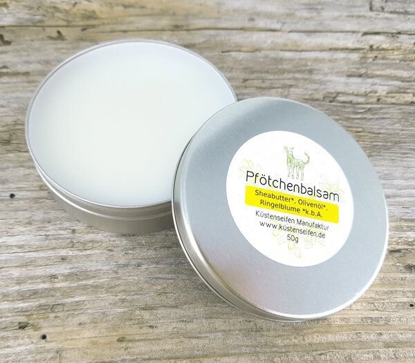 Küstenseifen Manufaktur Bio-Pfötchenbalsam Ringelblume - Biopflege für Hunde