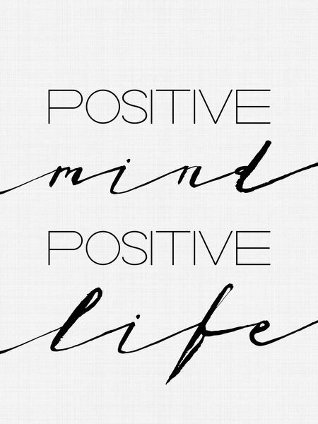 Photocircle Poster / Leinwandbild - Positive Mind Positive Life