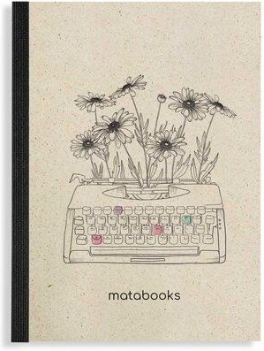 matabooks® Nachhaltiges A6 Notizbuch/Journal/Schreibblock aus Graspapier – Dahara