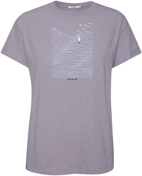 GREENBOMB Print T-Shirt Nature High Sea Stop