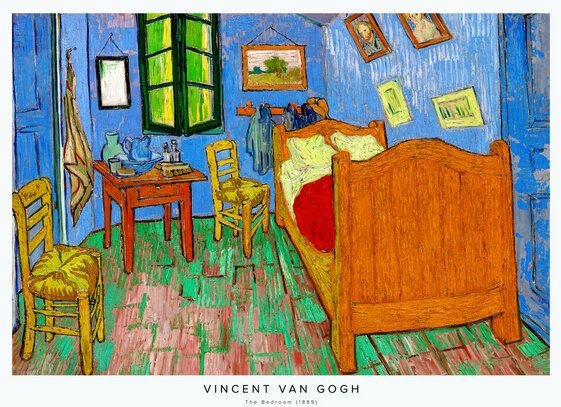 Photocircle Poster / Leinwandbild - Vincent Van Gogh: Das Schlafzimmer