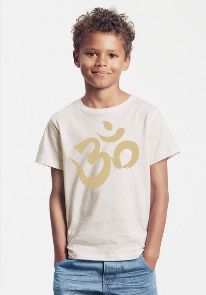 Peaces.bio - handbedruckte Biomode Bio-Kinder T-Shirt Om
