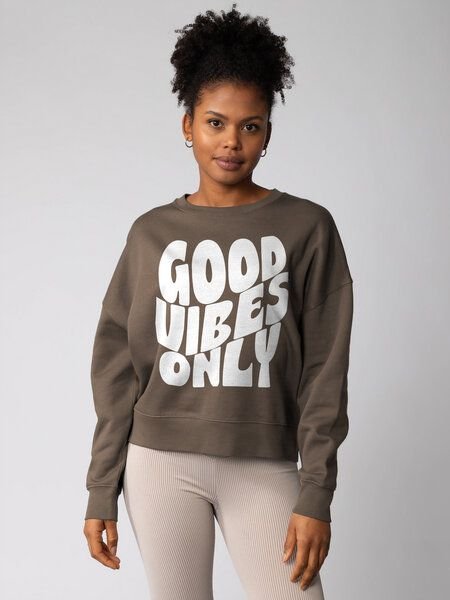 watapparel Sweatshirt Frauen Good vibes only