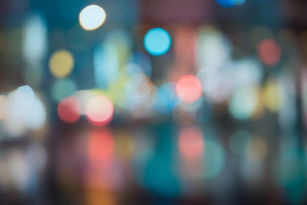 Photocircle Poster / Leinwandbild - Bubbly Bokeh