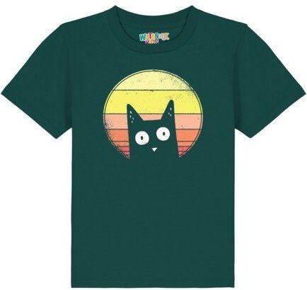 watabout.kids T-Shirt Kinder Sunset Cat