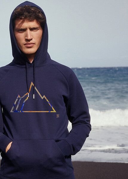 Kultgut Biofair - Hochwertiger Kapuzenpullover / Colorful Mountain