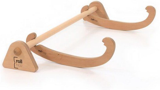 rollholz Barren & Klimmzugstange Set aus Holz für Türrahmen (ohne Bohren & Schrauben)