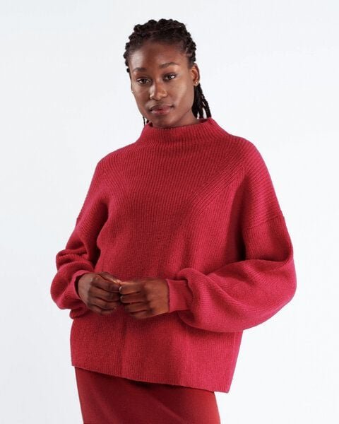 Alma & Lovis Oversize Pullover aus Babyalpaka | Alpaka Turtleneck Pullover