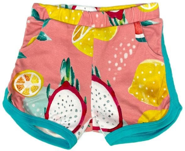 Thumbnail - Curious Stories Shorts für Kinder aus Bio-Baumwolle mit dem saftigen Obst Print