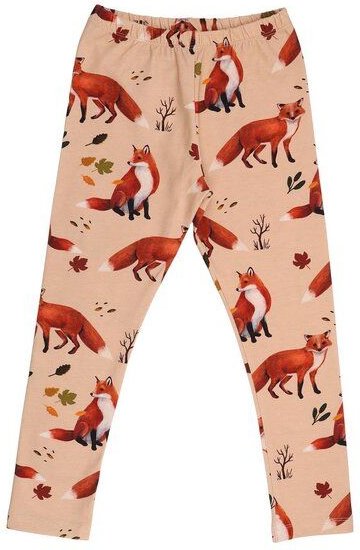 Red Foxes-LeggingsBio-Baumwolle aus 95% Baumwolle -beige- GOTS-Zertifiziert – Walkiddy