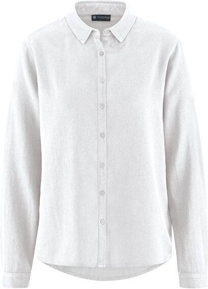 HempAge Damen Langarm-Bluse Hanf/Bio-Baumwolle
