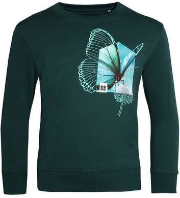 FÄDD Kinder Sweatshirt Pullover Biobaumwolle "Butterfliege BT (Kidz)" Grün