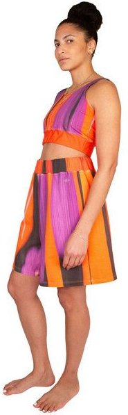 ÆVRIL Unisex Weite Shorts // Floripa Print // Bio-Baumwolle