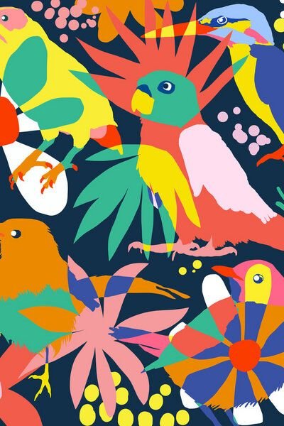 Photocircle Poster / Leinwandbild - Flamboyant, Unashamed & Free