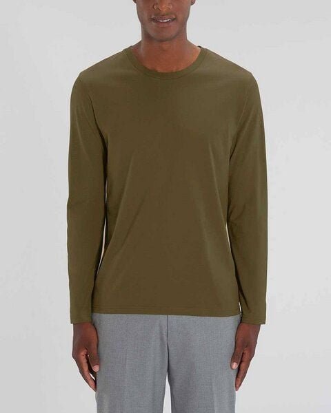 YTWOO Herren Langarmshirt, Longsleeve aus Bio-Baumwolle, nachhaltig