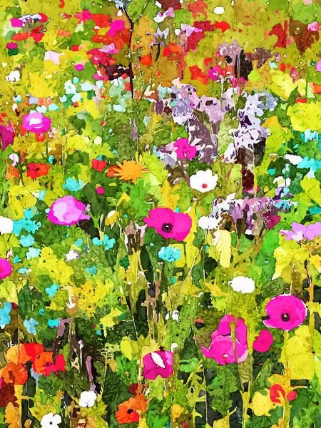 Photocircle Poster / Leinwandbild - Meadow Flowers